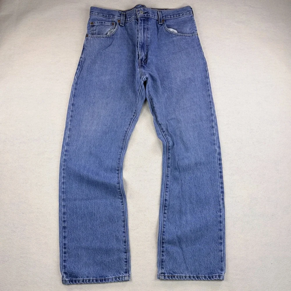 Levis 517 Bootcut Jeans Mens 36x32 Medium Wash Blue Denim 00517-4891 Cotton